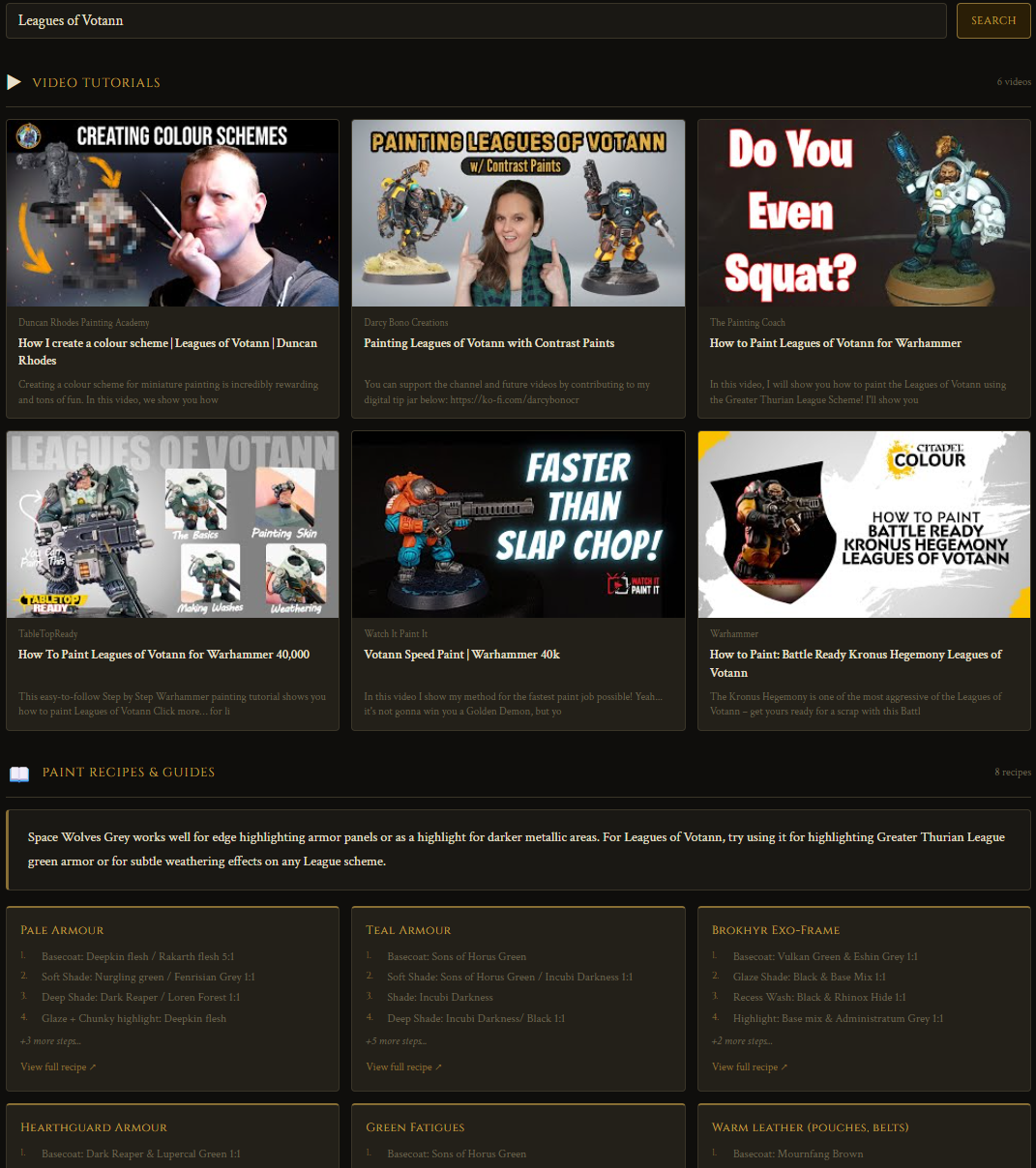 Reference Gallery — The Painting Ledger